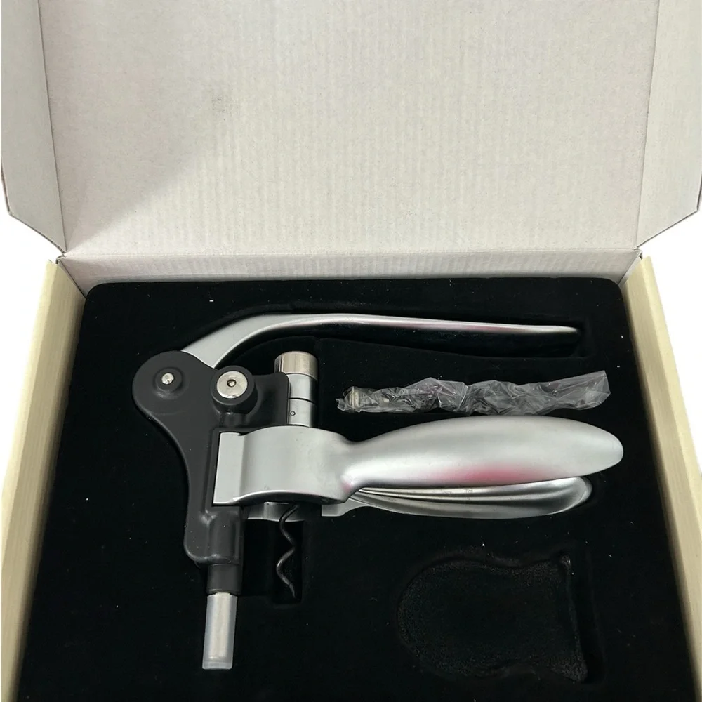 Silver and Black Wine Opener Set